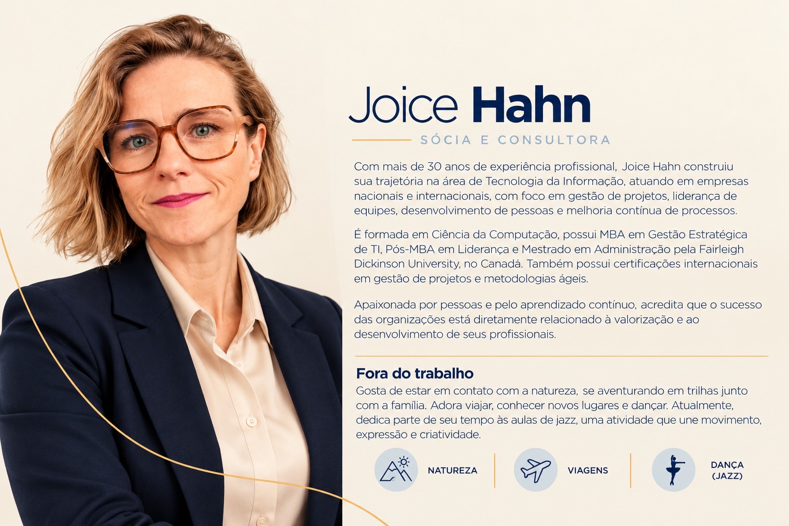 Joice Hahn, sócia fundadora da Perspectiva
