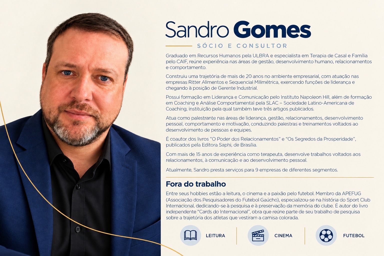 Sandro Gomes, idealizador e sócio fundador da Perspectiva